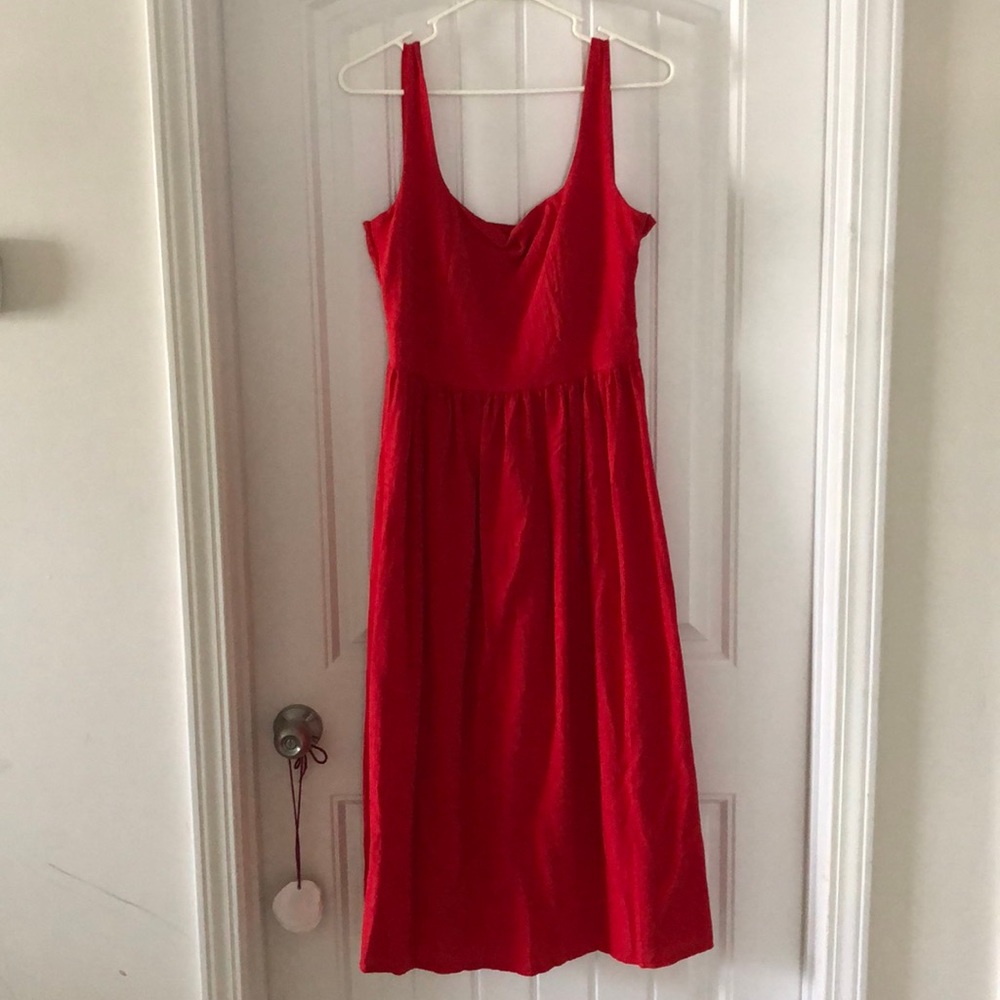 Red sun dress